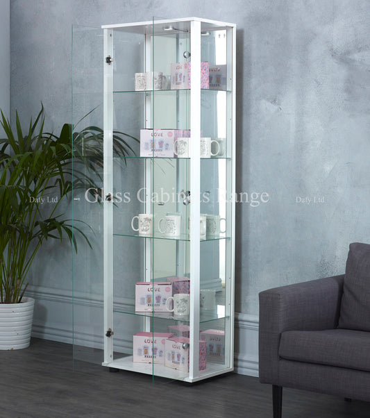 Heather - Universal display cabinet (White)