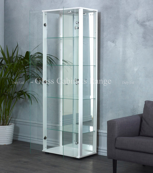 white display cabinet